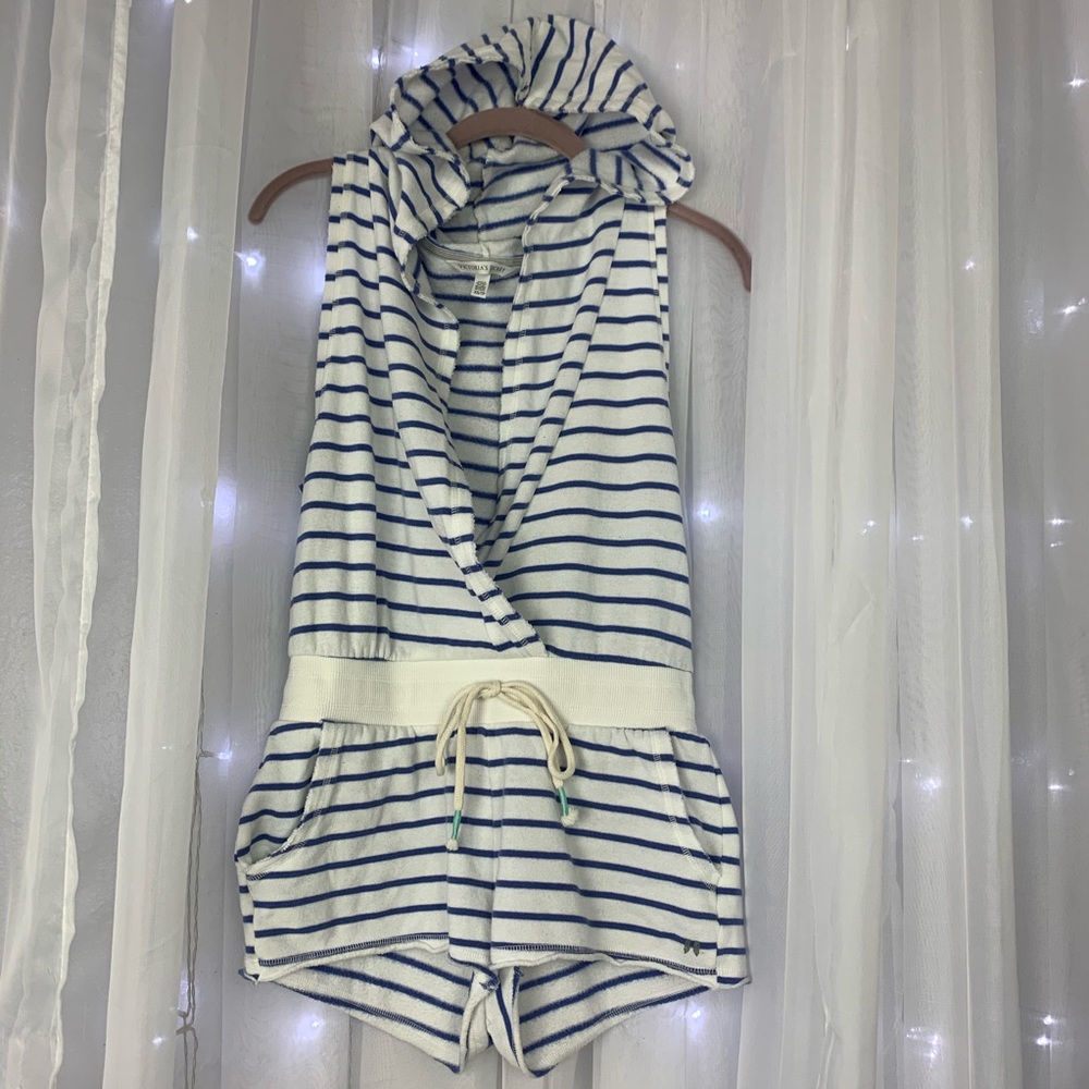 VICTORIA SECRET ROMPER WITH HOODIE